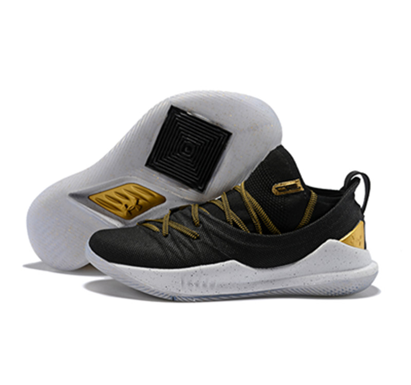 curry 5 gold and black