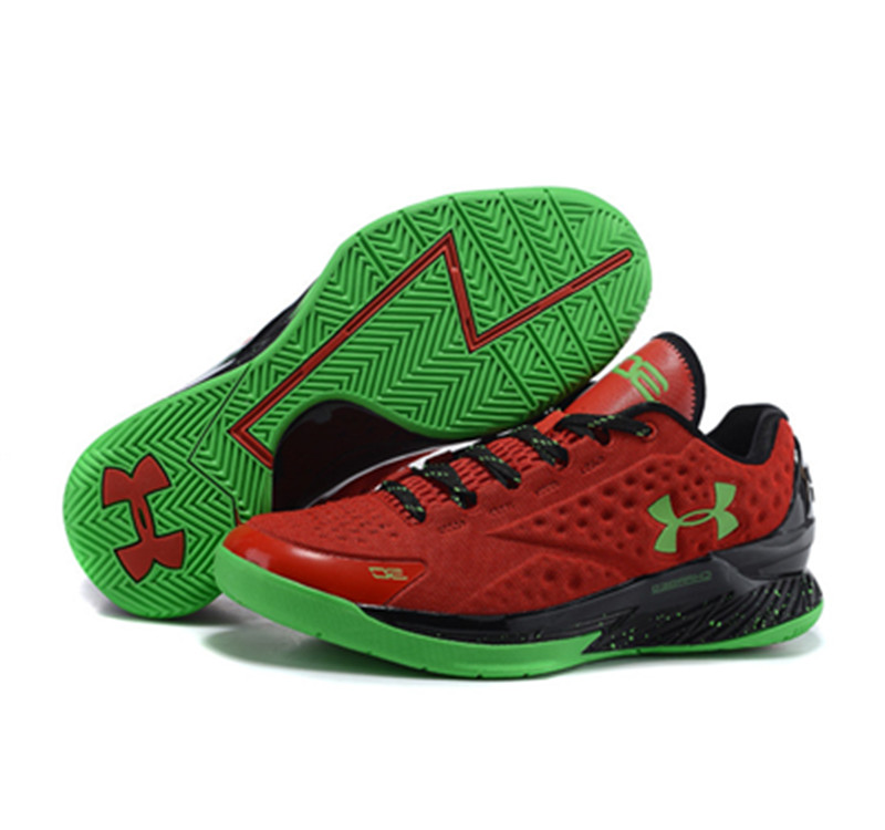 Under Armour ClutchFit Drive Low Stephen Curry Shoes Red Black Green
