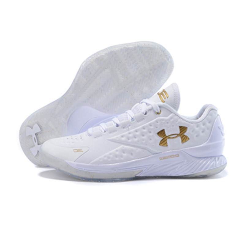 Under Armour ClutchFit Drive Low Stephen Curry Shoes Gold White