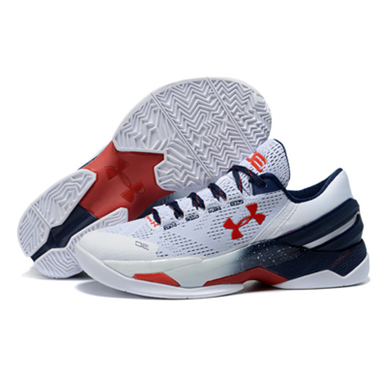 Under Armour Stephen Curry 2 Low white red